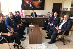 DATÜB heyeti Üzümlü Kaymakamı Yılmaz'a başarılar diledi