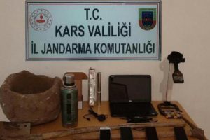 Kaçak kazı yapan 7 kişiye suç üstü