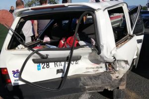 Ordu'da meydana gelen kazada 4 kişi yaralandı