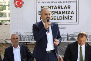 Bursa Büyükşehir Belediye Başkanı Aktaş, İznikli muhtarları dinledi