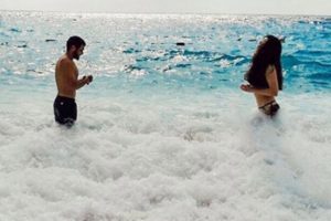 Erkoçlar çiftinden aşk pozu