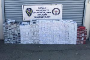 Batman'da 8 bin 250 paket kaçak sigara ele geçirildi