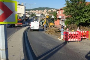 Çalışma esnasında su borusu patladı