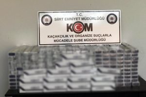 Siirt'te 4 bin paket kaçak sigara ele geçirildi