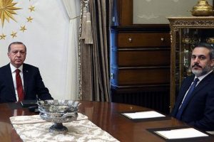 Cumhurbaşkanı Erdoğan, Hakan Fidan'ı kabul etti