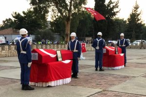 Hatay'da şehit düşen askerler memleketlerine uğurlandı
