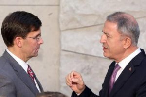 Milli Savunma Bakanı Hulusi Akar, ABD'li mevkidaşı Esper ile görüştü