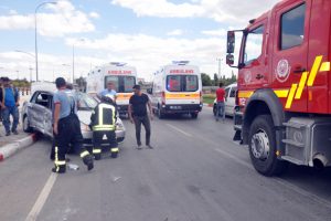 Işık ihlali kazası: 7 yaralı