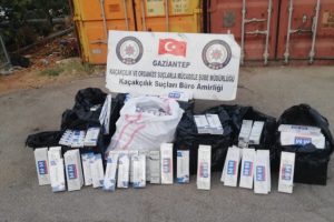 Gaziantep'te 6 bin 250 paket kaçak sigara ele geçirildi