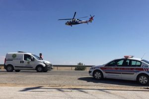 Jandarma havadan trafik denetimi gerçekleştirdi