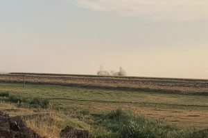 Nusaybin'e roketin düşme anı kamerada
