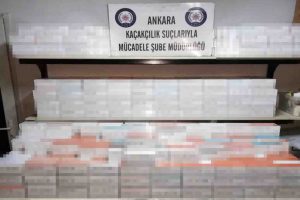 9 bin paket kaçak sigara ele geçirildi