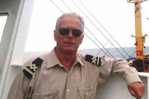 Başına halat çarpan kaptan hayatını kaybetti