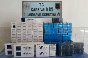 Bin 450 paket kaçak sigara yakalandı