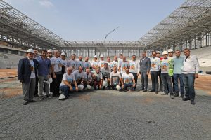 Göztepe'de, efsane kaptanın toprağı yeni statta