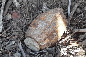 Çanakkale'de 104 yıllık el bombası imha edildi