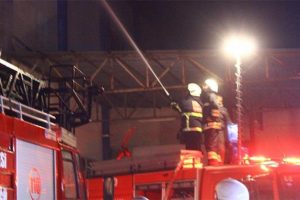 Fındık fabrikasında korkutan yangın