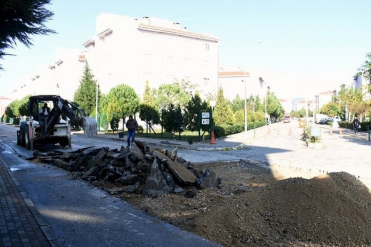 Bursa Yenişehir'in cadde ve sokakları güzelleşiyor