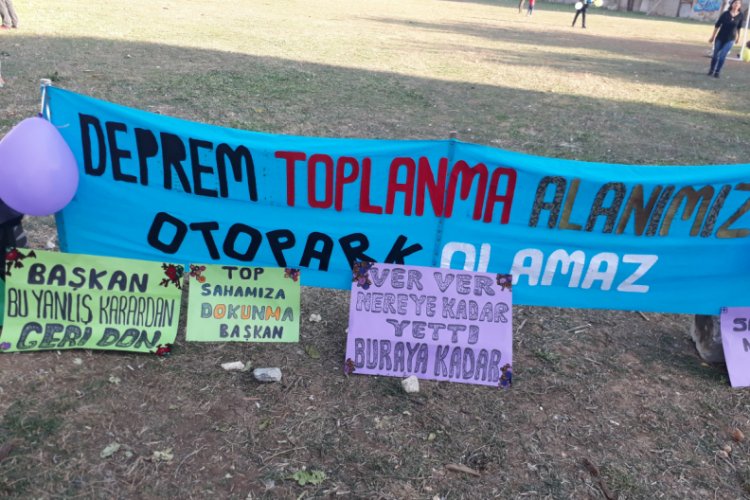 Bakırköy'de spor sahası protestosu