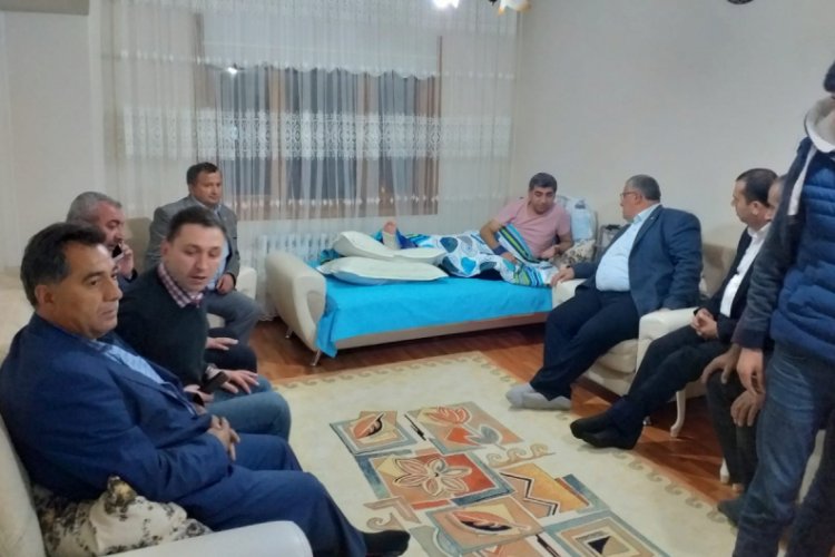 Başkan Gür ve Uslu'dan geçmiş olsun ziyareti