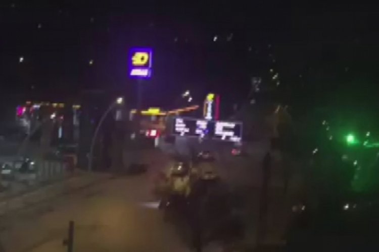 Başkent'te cadde ortasında drift kameraya yansıdı
