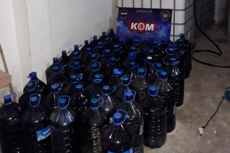 4 bin litre kaçak şarap ele geçirildi
