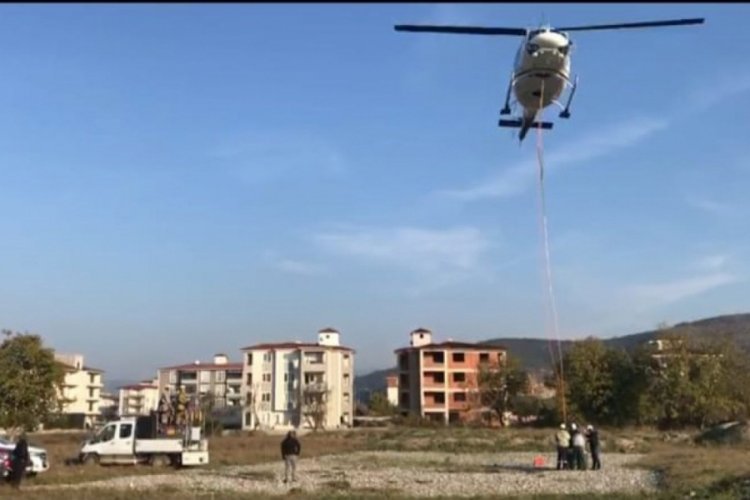 Bursa İznik semalarında uçan helikopterin esrarı çözüldü