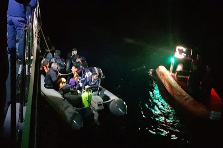 Didim'de 34 düzensiz göçmen yakalandı