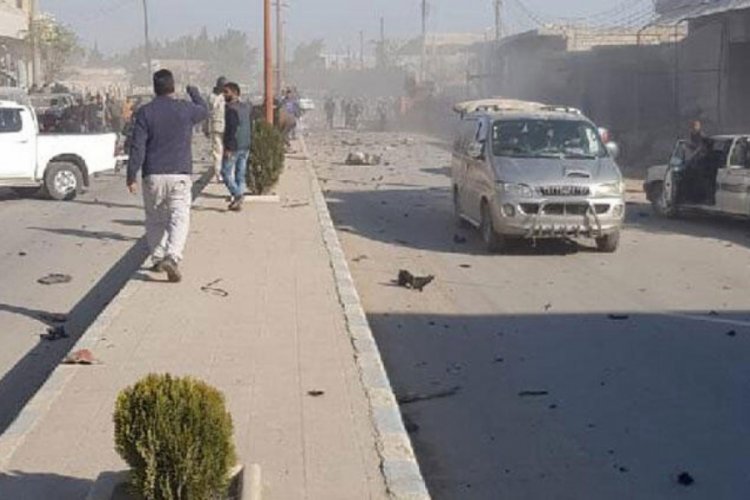 Tel Abyad'da bomba yüklü araç patlatıldı