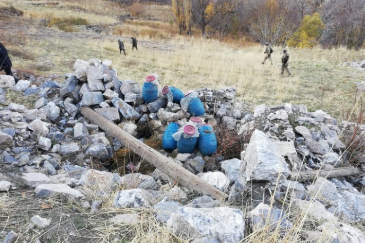 PKK terör örgütüne ait malzeme ele geçirildi
