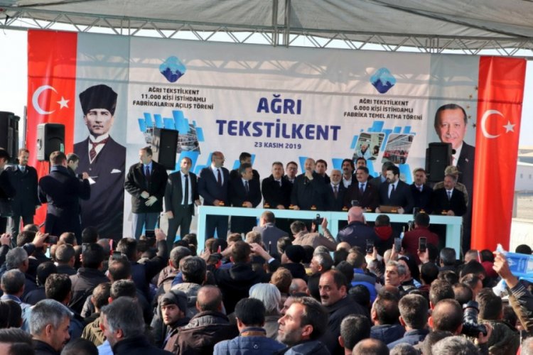 Bakan Soylu Ağrı'da fabrika açılışına katıldı