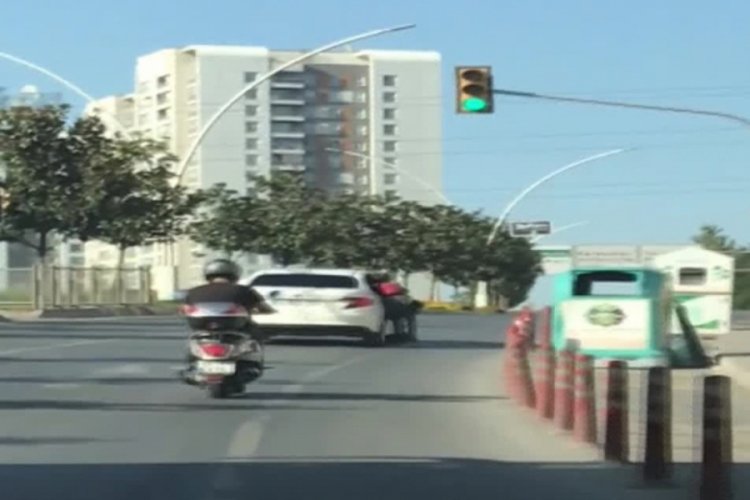 Patenli gencin tehlikeli yolculuğu kamerada