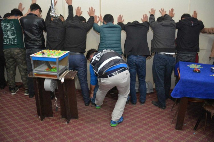 Van'da tombala operasyonunda 14 kişi tutuklandı
