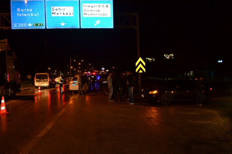 Bursa'da 9 araç birbirine girdi