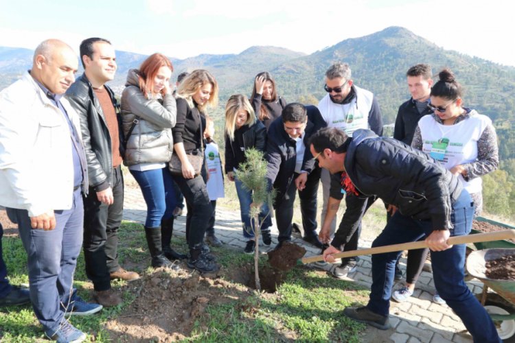 Gönüllülerden fidan seferberliği