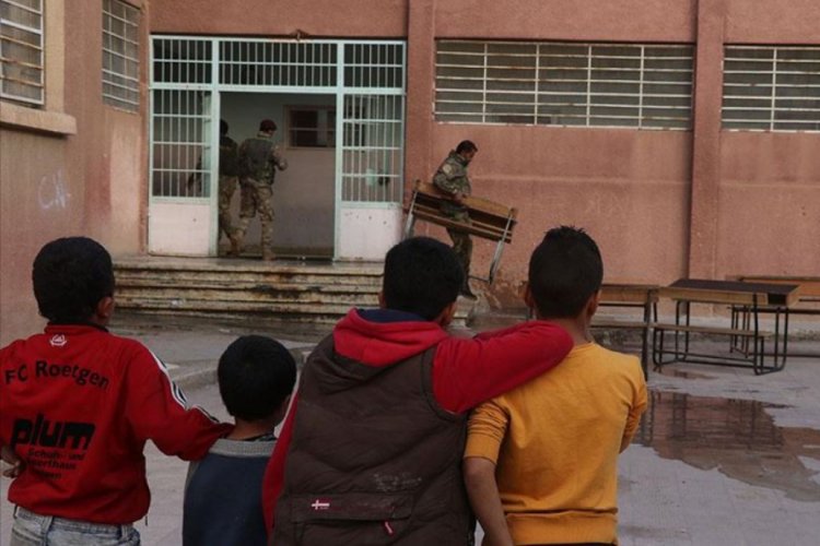 Rasulayn'daki okullarda terörün izleri siliniyor