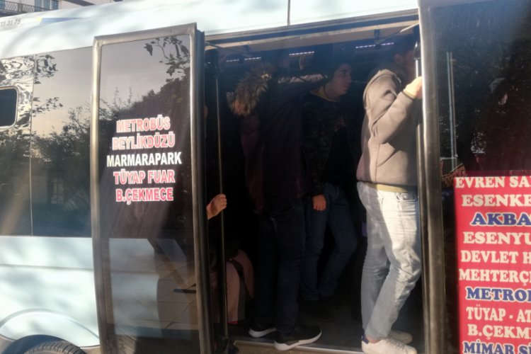 Minibüs sürücülerine şok uygulama