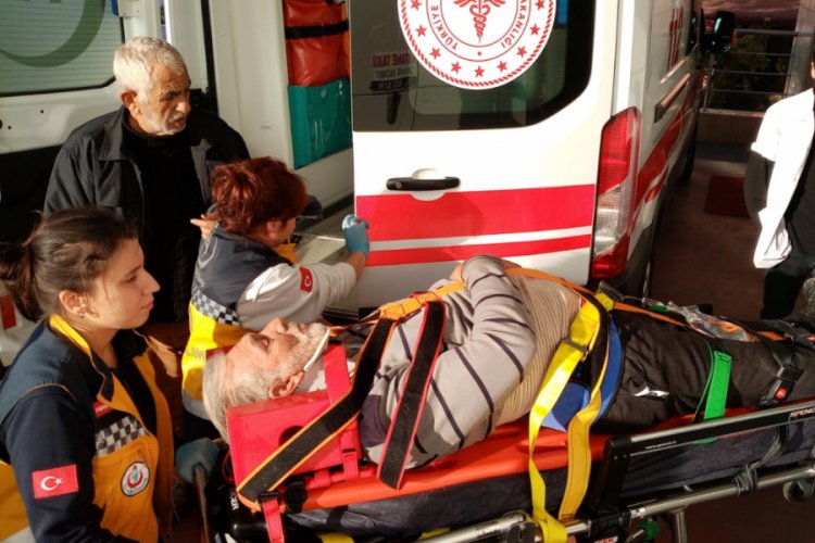 Kümesin çatısından düşerek yaralandı