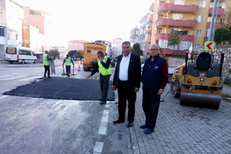 Bursa Mudanya'da öğrenci yoluna hız kesici yapıldı