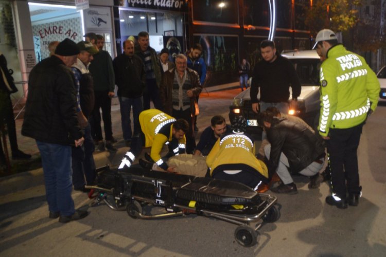 Otomobil ile bisiklet çarpıştı: 1 yaralı