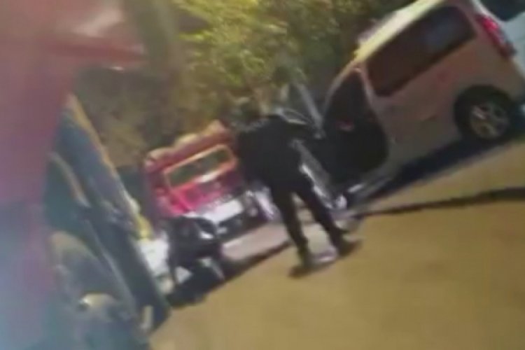Polisin hırsızı yakaladığı anlar kameraya yansıdı
