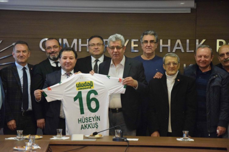 Bursaspor yönetiminden CHP Bursa İl Başkanlığı'na ziyaret