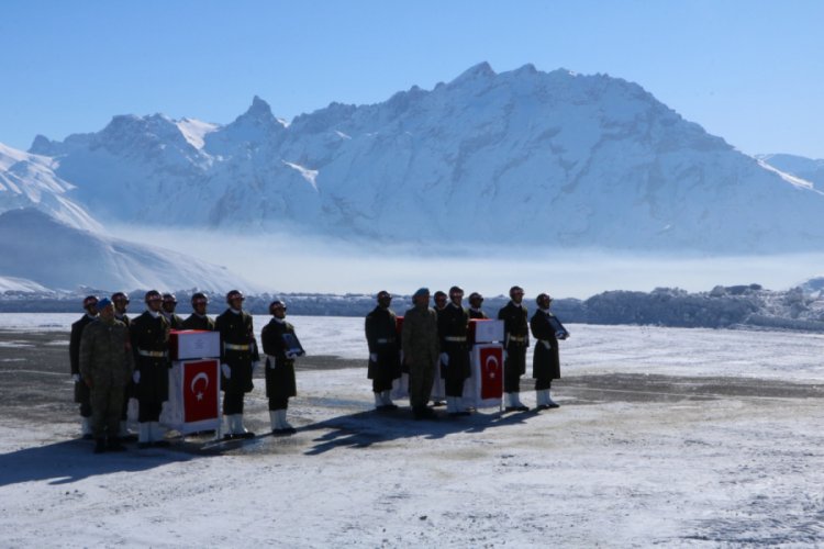Çukurca şehitleri memleketlerine uğurlandı