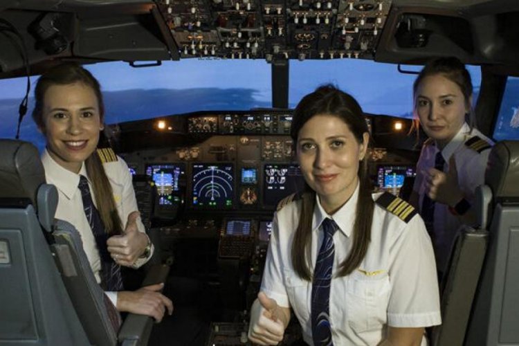 THY, kadın pilot sayısında rekor kırdı