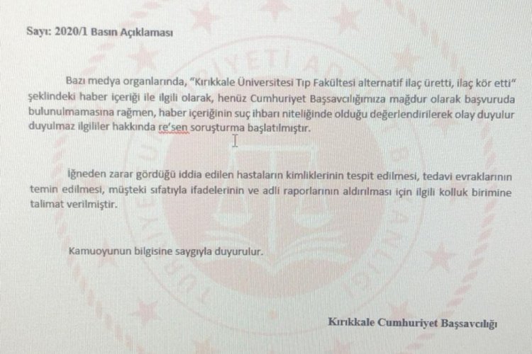 'İğne kör etti' iddialarına ilişkin soruşturma başlatıldı