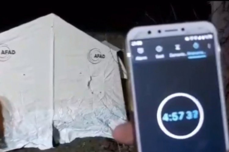 Komandolar eksi 10 derecede 5 dakikanın altında çadır kuruyor
