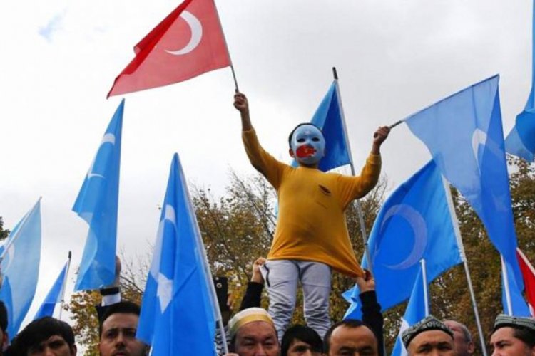 Hollanda'da Çin'in insan hakları ihlalleri protesto edildi
