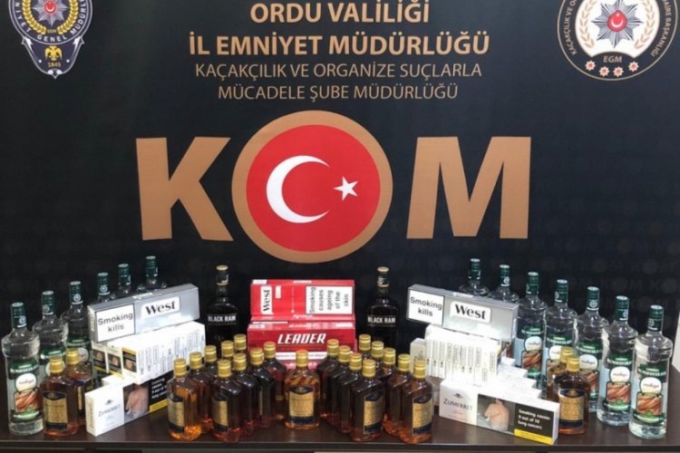 550 paket gümrük kaçağı sigara ele geçirildi
