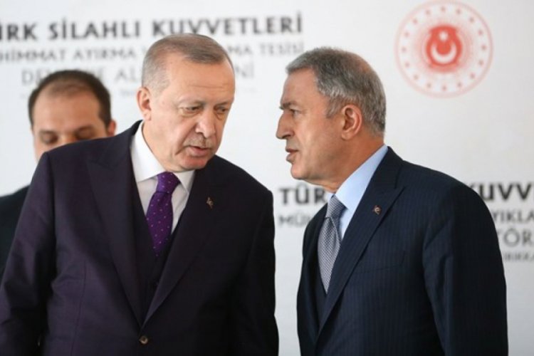Cumhurbaşkanı Erdoğan ile Bakan Akar bir araya geldi