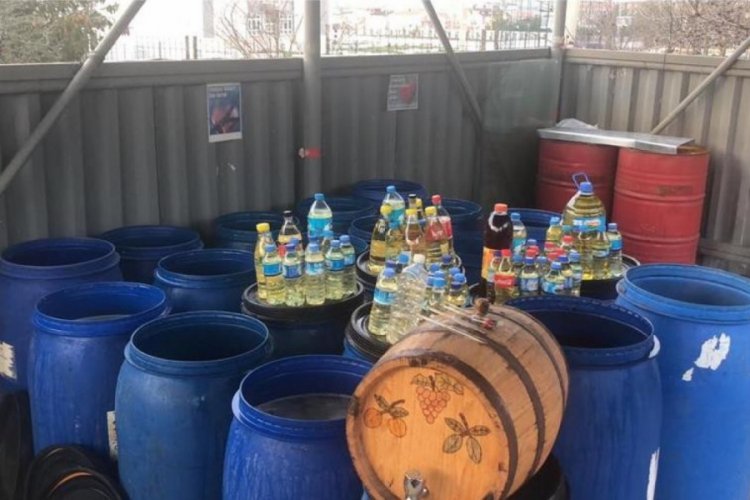 Yüklü miktarda sahte içki ele geçirildi